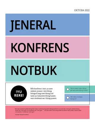 Jeneral Konfrens Notbuk