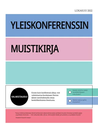 Yleiskonferenssin muistikirja