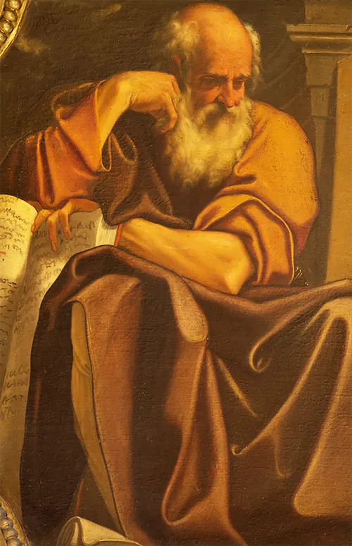 the prophet Jeremiah sitting