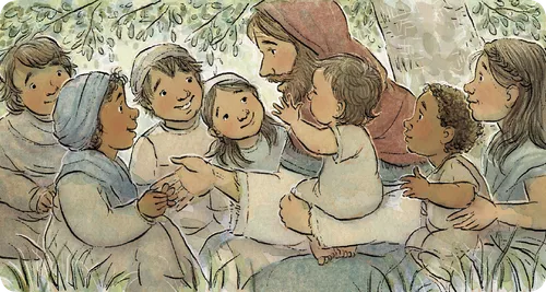 Jesus blessing children