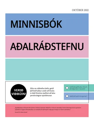 Minnisbók aðalráðstefnu