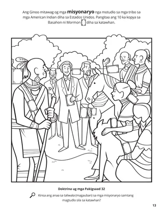 Missionaries Called to the American Indian Nations coloring page