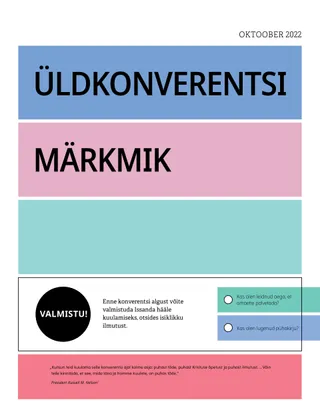 Üldkonverentsi märkmik