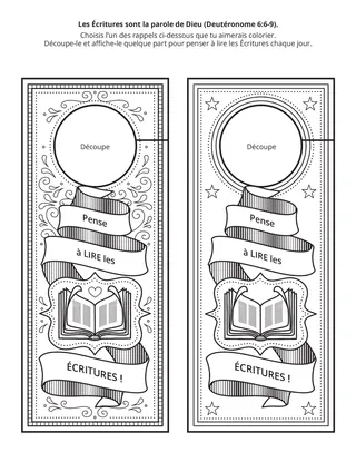 page d’activité : Les Écritures sont la parole de Dieu.