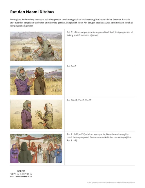 Selebaran Rut dan Naomi Ditebus