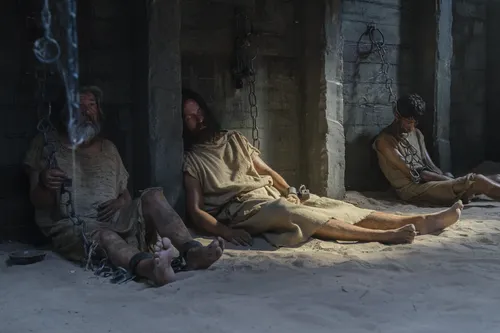 Abinadi is chained in King Noah's prison.