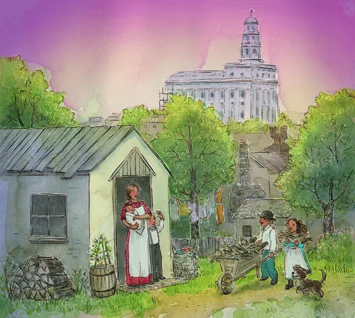 pioneer family in Nauvoo