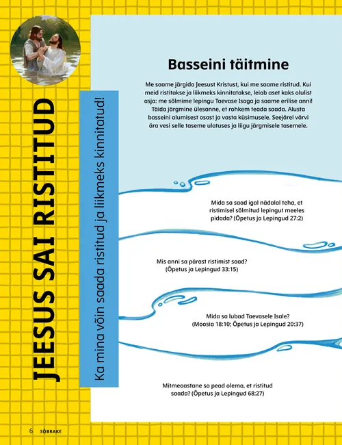 Lehekülje PDF värvimislehega tüdruku ristimisest