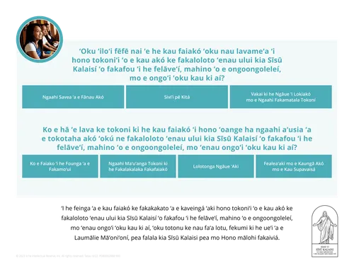 peesi 3 kaveinga ngāue S&I