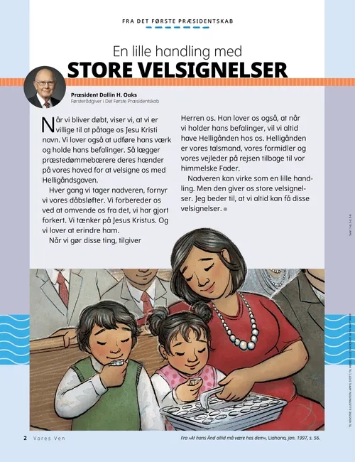 PDF-side af en familie, der tager nadveren