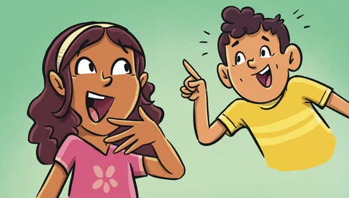 Paulo raises his finger like he has an idea. He and Margo both look excited.