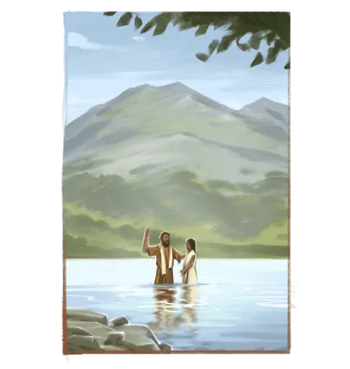 Alma baptizing someone