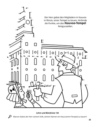 Nauvoo Temple Construction coloring page