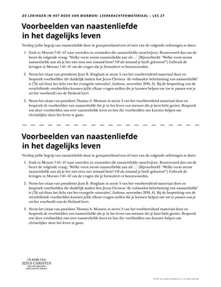 hand-out leerkracht