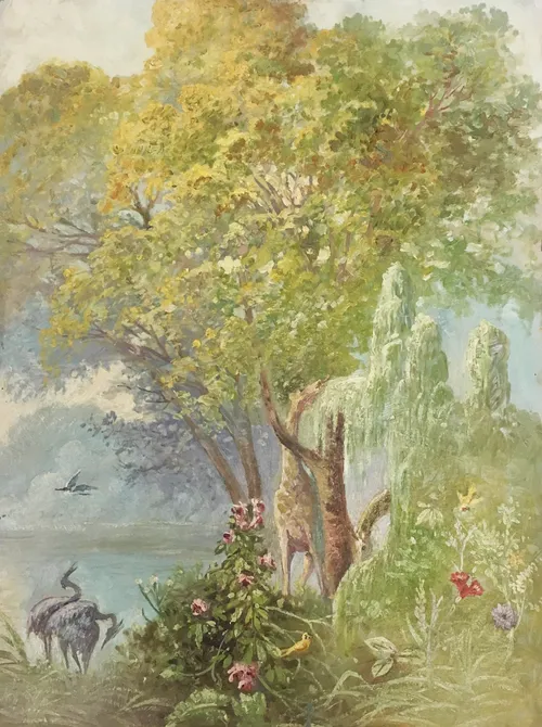 Unsigned study for murals in the Salt Lake Temple