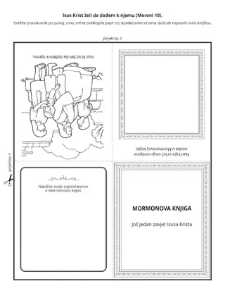 stranica aktivnosti: Mormonova knjiga podučava o Isusu Kristu