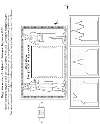 strona z zadaniami: Mogę stać w świętych miejscach.