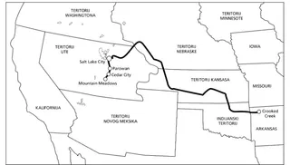 zemljopisna karta, zapadni dio SAD-a