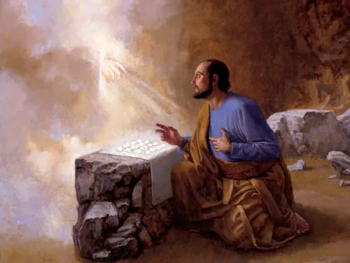 Հիսուսը դիպչում է 16 քարերին՝ Հարեդի եղբոր ներկայությամբ