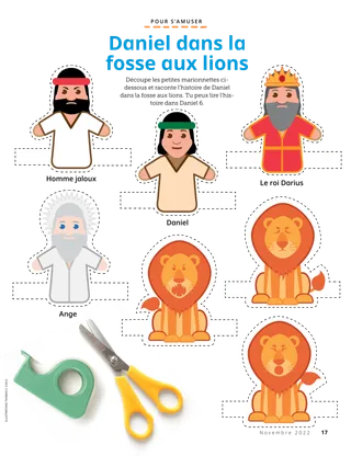 cut-out finger puppets