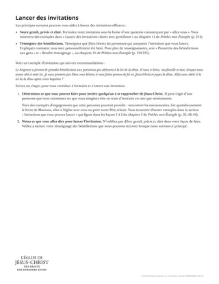 Lancer des invitations