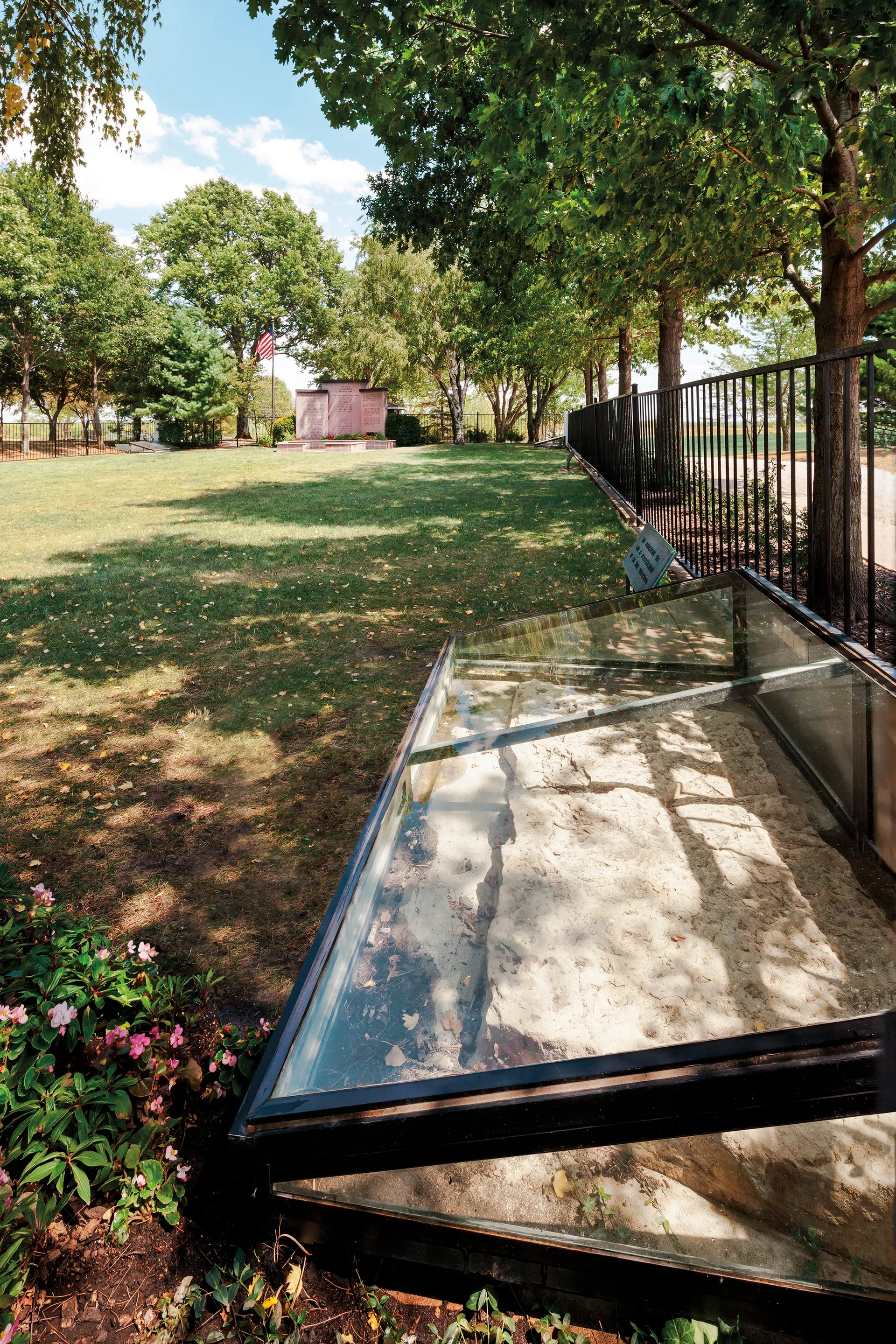 The cornerstone of the Far West temple site.  