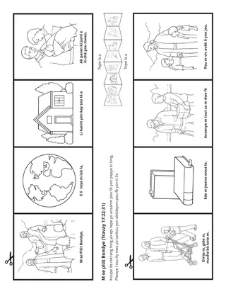 paj aktivite: M se pitit Bondye