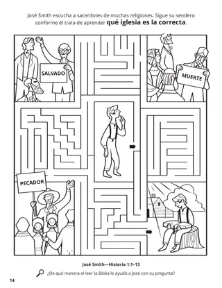 Joseph Smith Wanted to Know Which Church Was Right coloring page