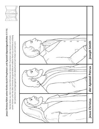 Seite mit der Aktivität: Jesus führt durch Propheten und Apostel