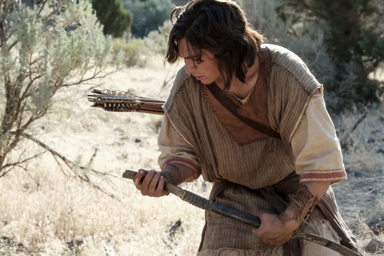 Nephi breaks his bow in the wilderness.