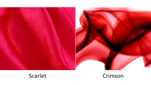 scarlet and crimson comparison
