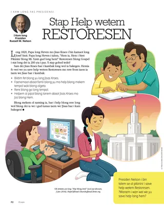 Helping with the Restoration