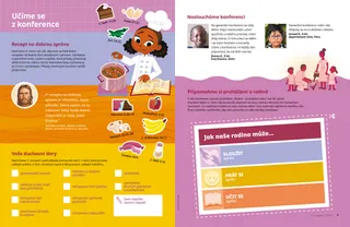 Page PDF with illustration of girl making jambalaya