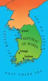 map of Korea
