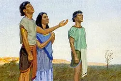 People watched for the sign of His death