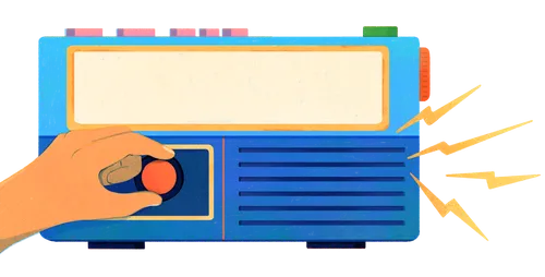 Illustration of a radio