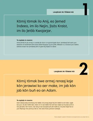 Laajrak in Tōmak Ko 1-2 Peba Kileplep eo