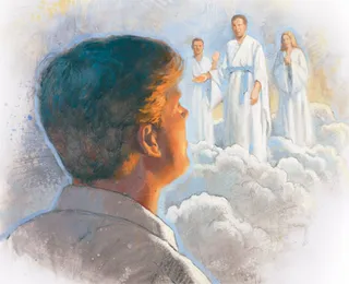 young man seeing spirit world