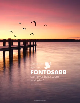 naplemente a mólónál egy öbölben