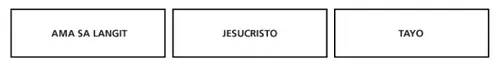 Ama sa Langit, Jesucristo, tayo