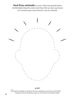 página 6 do livro de colorir Reunir a Família de Deus