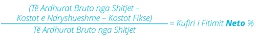 Llogaritja për kufirin e fitimit neto