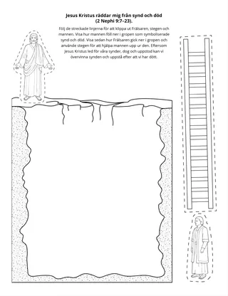 aktivitetssida: Jesus Kristus räddar mig från synd och död