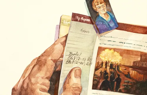 Preach My Gospel and mother’s photo