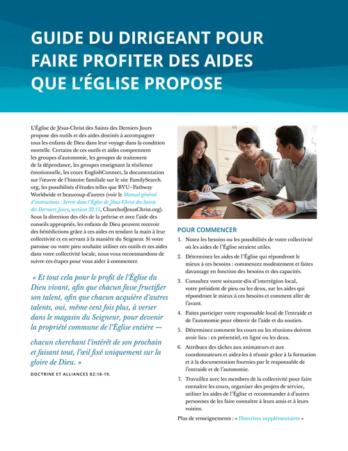 A Leaders’ Guide to Sharing Church Resources in your Community