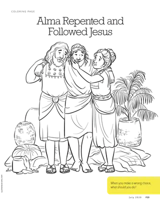 Alma Repented and Followed Jesus