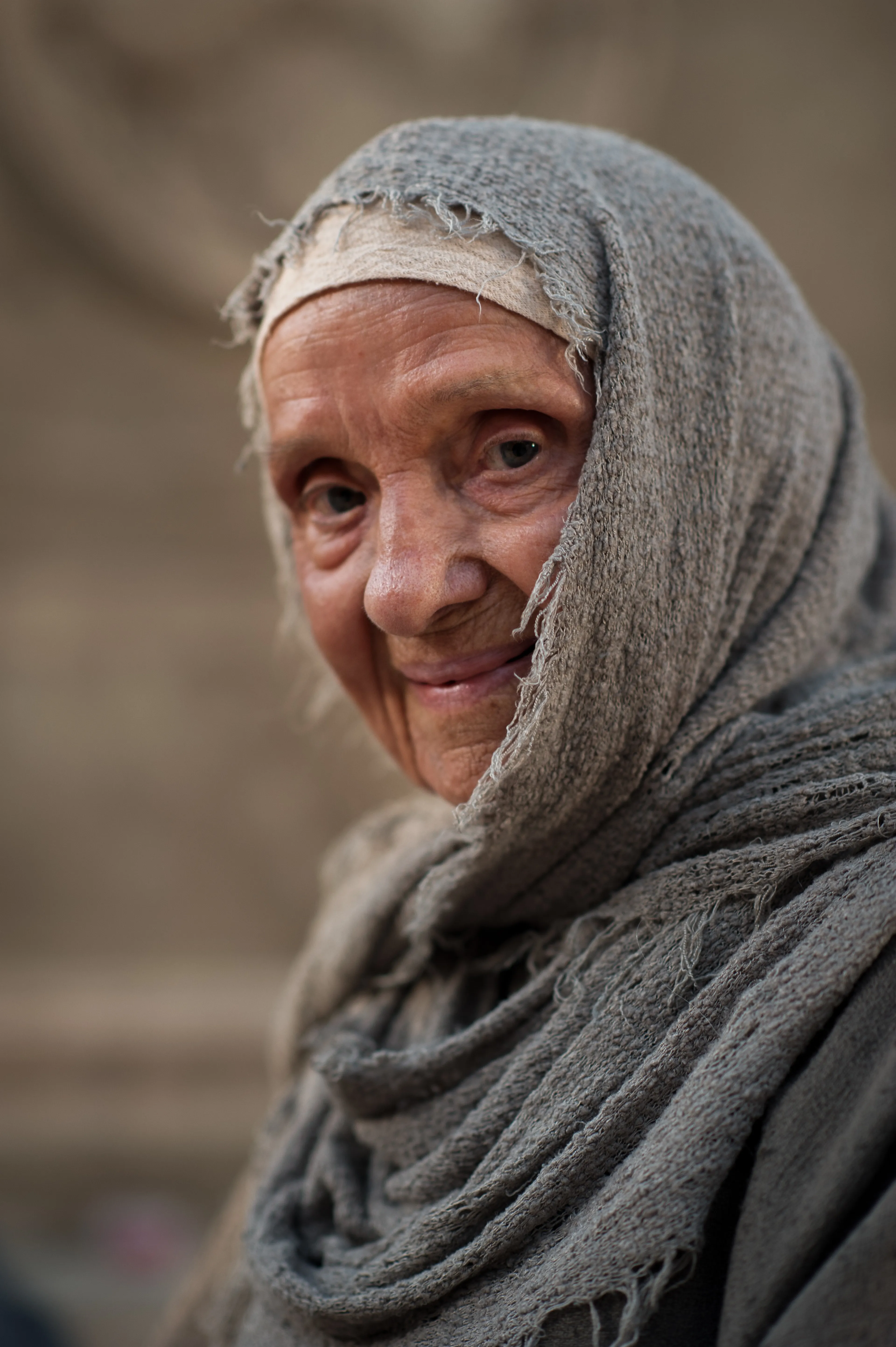 A portrait of the widow who gives her mites.