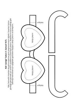 İlköğretim etkinlik sayfası: Rab yüreğe bakar