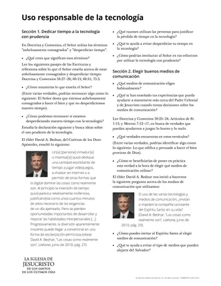 El uso responsable de la tecnología