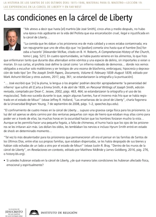 Volante: Las condiciones en la cárcel de Liberty